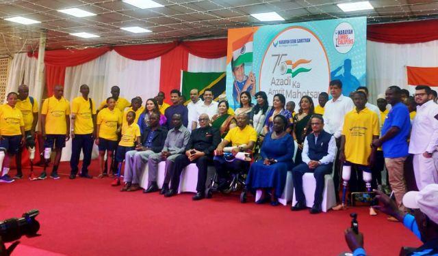 narayan seva sansthan team reached tanzania to distribute limbs calipers to handicapped people