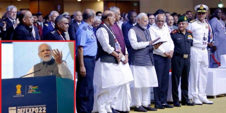 PM Narendra Modi inaugurated DefExpo 2022 in Gandhinagar