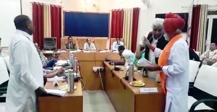 bjp mla in zila parishad bethak udaipur