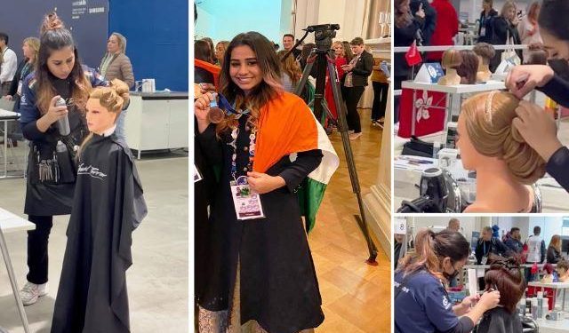 world skills competition 2022 in helsinki finland charmi sen from udaipur india won medallion of excellence award