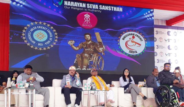 3rd national wheelchair cricket championship 2022 starts at rca ground udaipur by narayan seva sansthan -2