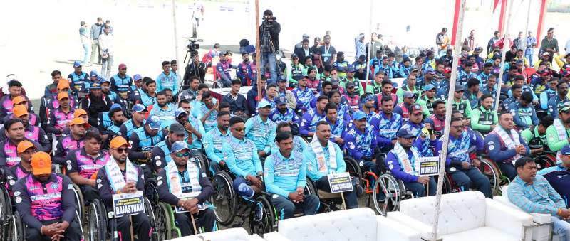 3rd national wheelchair cricket championship 2022 starts at rca ground udaipur by narayan seva sansthan -3