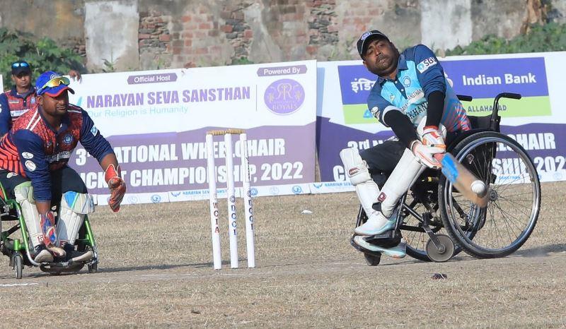 3rd national wheelchair cricket championship 2022 uttar pradesh and haryana teams reached in final match by narayan seva sansthan udaipur -3