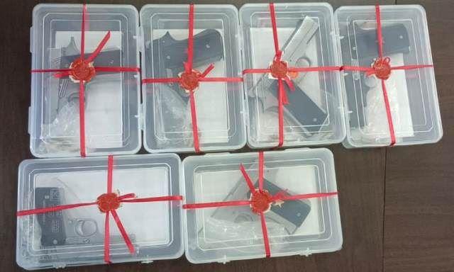 arms smuggling in rajsamand rajasthan police arrest three accused with 6 pistol and 25 cartridge