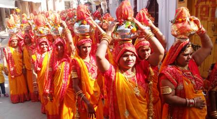 thakur ji ki shobha yatra in mohi rajsamand