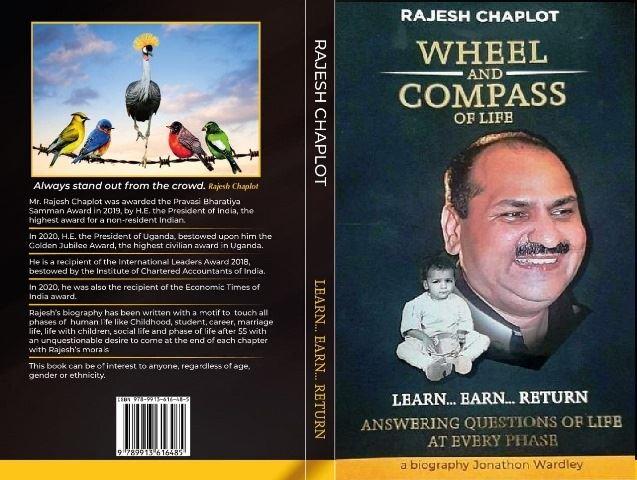 uganda NRI Udaipur resident rajesh chaplot biography wheel and compass of life book launched -1