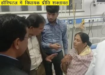 वल्लभनगर विधायक प्रीति शक्तावत का रणकपुर घाटे में एक्सीडेंट