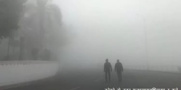 Fog in udaipur