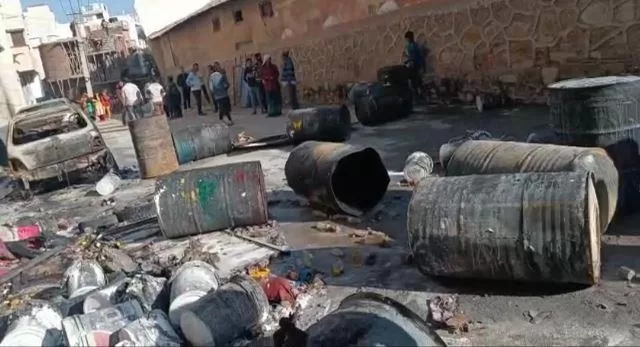 fire accident in godown residensial area khanjipeer in udaipur rajasthan news