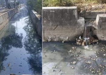 sewerage falling in madar nahar udaipur