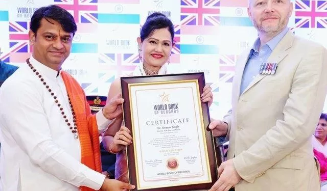 arth skin and fitness director dr deepa has been included in the world book of record london