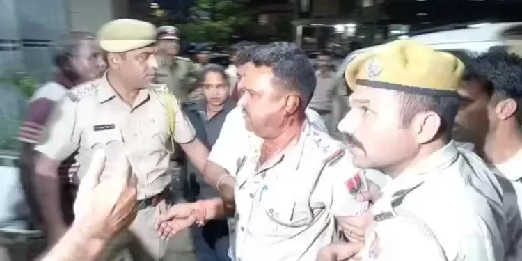 attack on police team in udaipur mandawa