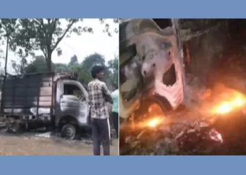 two man burnt alive after high tension line fall on them in kapasan chittorgarh rajasthan