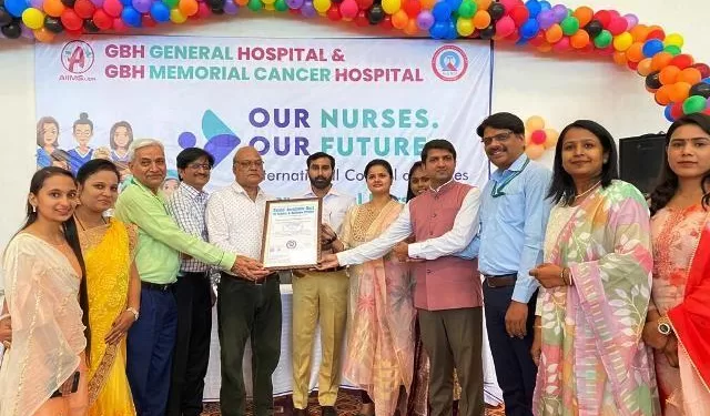 international nurses day celebration in gbh general hospital udaipur and gbh american hospital