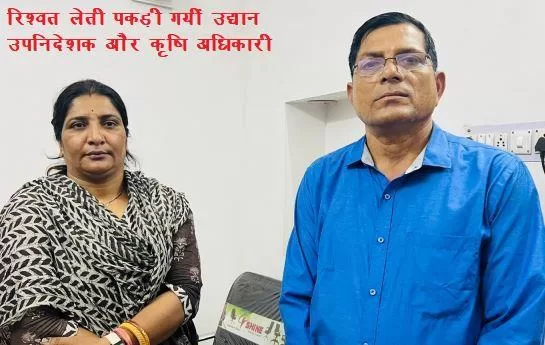 acb arrest lady officer of horticulture and agriculture officer for taking 25000 rs bribe in udaipur