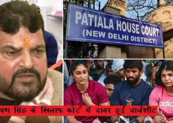 wrestlers protest delhi police files chargesheet against brijbhushan sharan singh