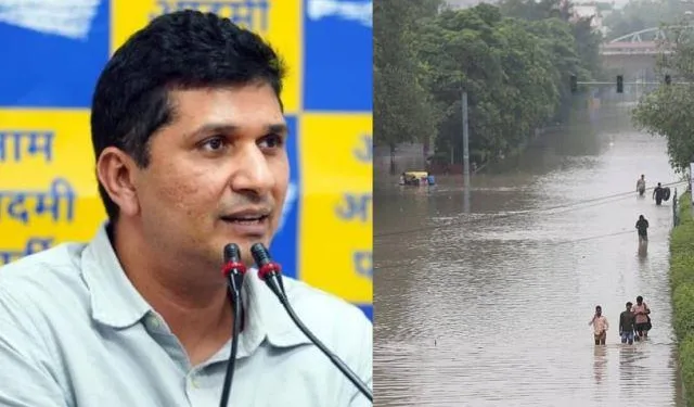 bjp and central government responsible for delhi flood