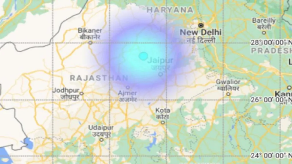 earthquake in jaipur