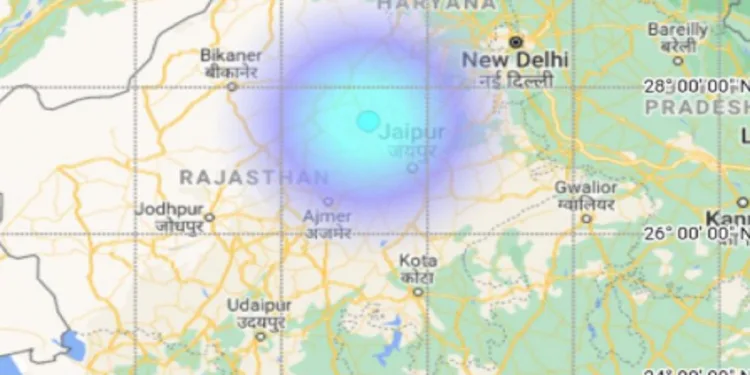 earthquake in jaipur
