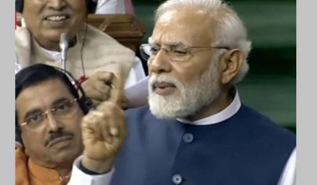 Pm Minister narendra modi replied in the Lok Sabha on the motion of no confidence