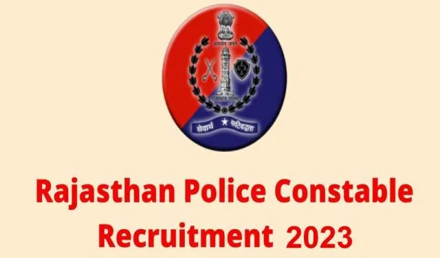 Rajasthan Police Constable Online Form 2023