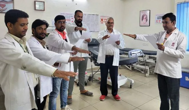 organ donation campaign medical students take oath of organ donation campaign
