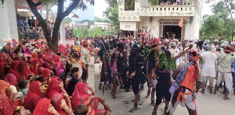 gavari celebration in udaipur mewar on janmashtami