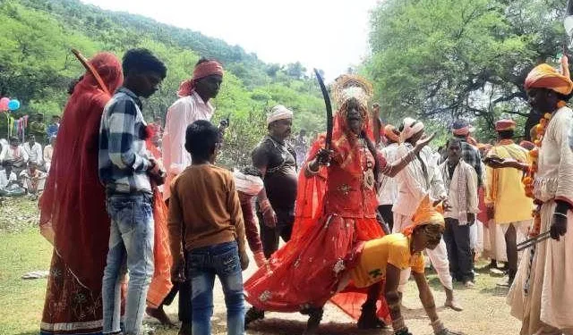 gavari celebration in udaipur mewar on janmashtami