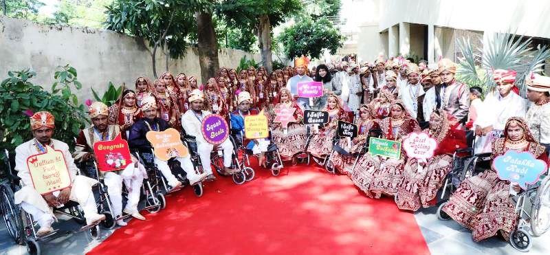 narayan seva sansthan divyang nirdhan samuhik vivah samaroh