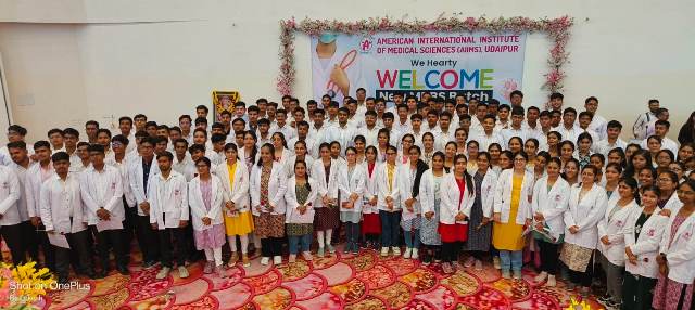 white coat ceremony american international institute of medical sciences udaipur