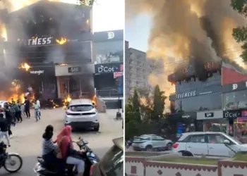 fire in restaurant before inauguration at shobhagpura udaipur