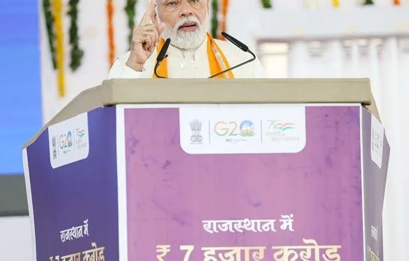 pm narendra modi in sanwariya ji chittorgarh address public meeting