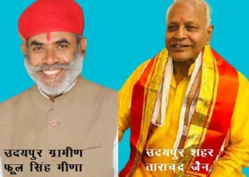 rajasthan assembly election 2023 Tarachand Jain BJP candidate from Udaipur vidhansabha seat