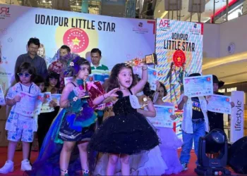 udaipur little star 2023 alina anaya and mansvi won the udaipur little star title kids fashion show contest