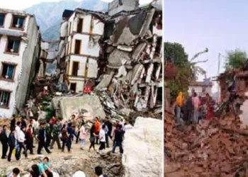 earthquake in Nepal on mid night with strong tremors felt in northern Indian states