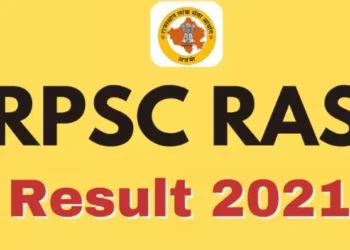 rpsc released ras 2021 exam result