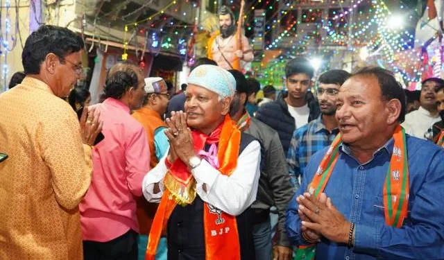 udaipur city bjp candidate tarachand jain public meetion appeal vote for support -1 (2)