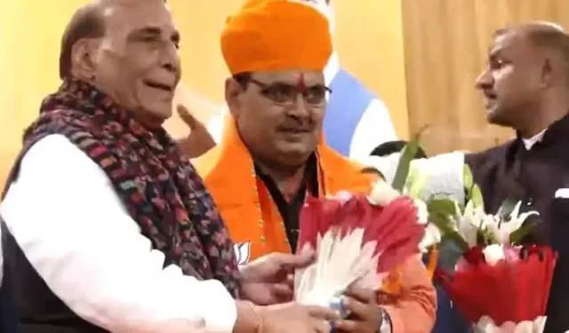 bhajan lal sharma will be rajasthan chief minister