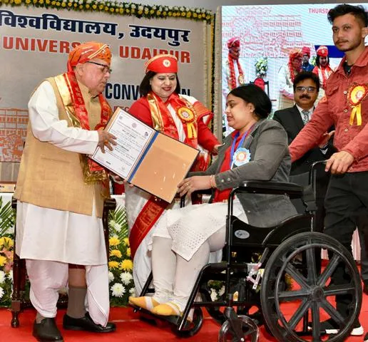 convocation of Sukhadia University udaipur