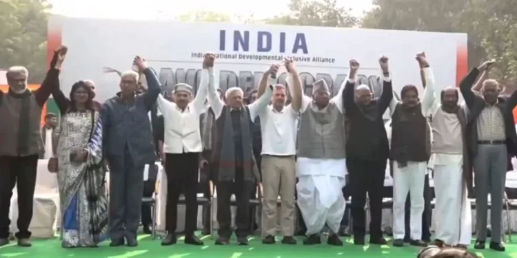 india alliance protest on jantar mantar