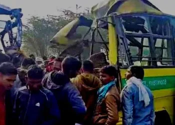 school bus accident in ajmer due to dense fog