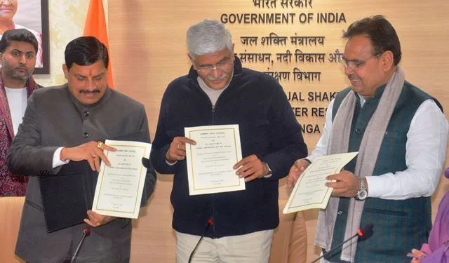 ERCP MoU signed between Central, Rajasthan and MP governments