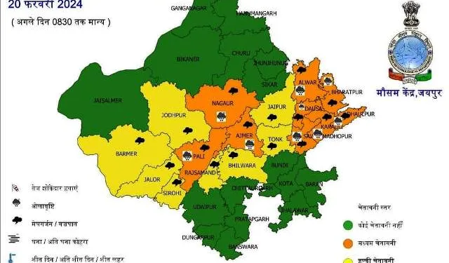 weather update rajasthan