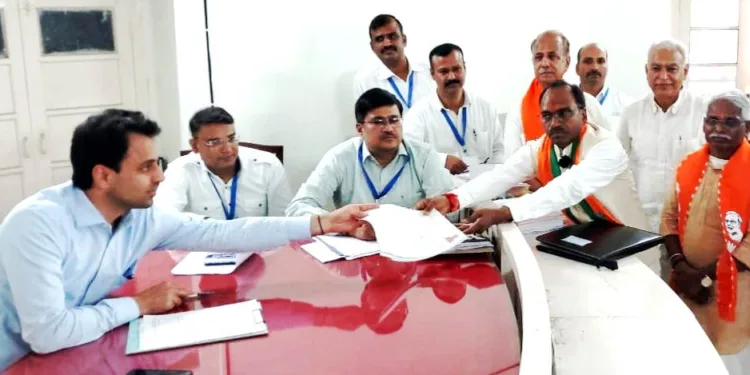 BJP candidate Rawat filed nomination from Udaipur lok sabha election