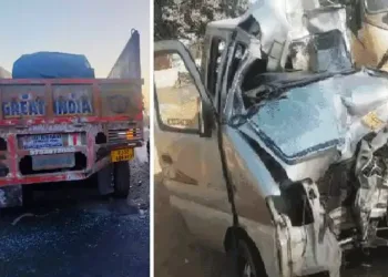 jaipur car accident four died in car trailer accident in jaipur