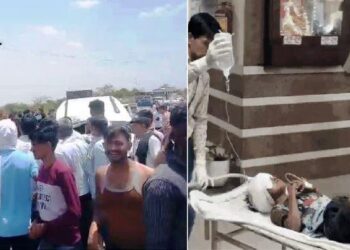 five died in scorpio car and trailer accident in nagaur -1