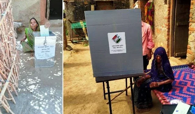 lok sabha election 2024 home voting starts in udaipur for senior citizen and disabled person