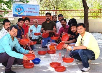 rajasthan samaj seva sansthan parinda vitran abhiyan udaipur