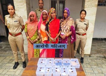 udaipur pratap nagar police bust chain theft gang four women with six accused arrest