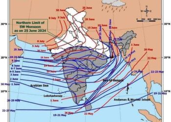 monsoon entered in rajasthan today
